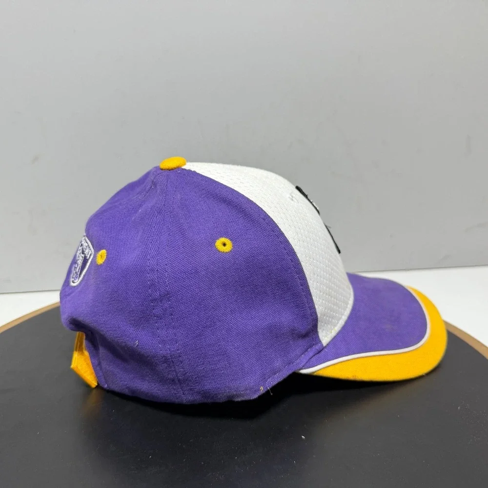 VTG Minnesota Vikings Hat Adjustable Strapback Purple White Gold NFL Retro 90s